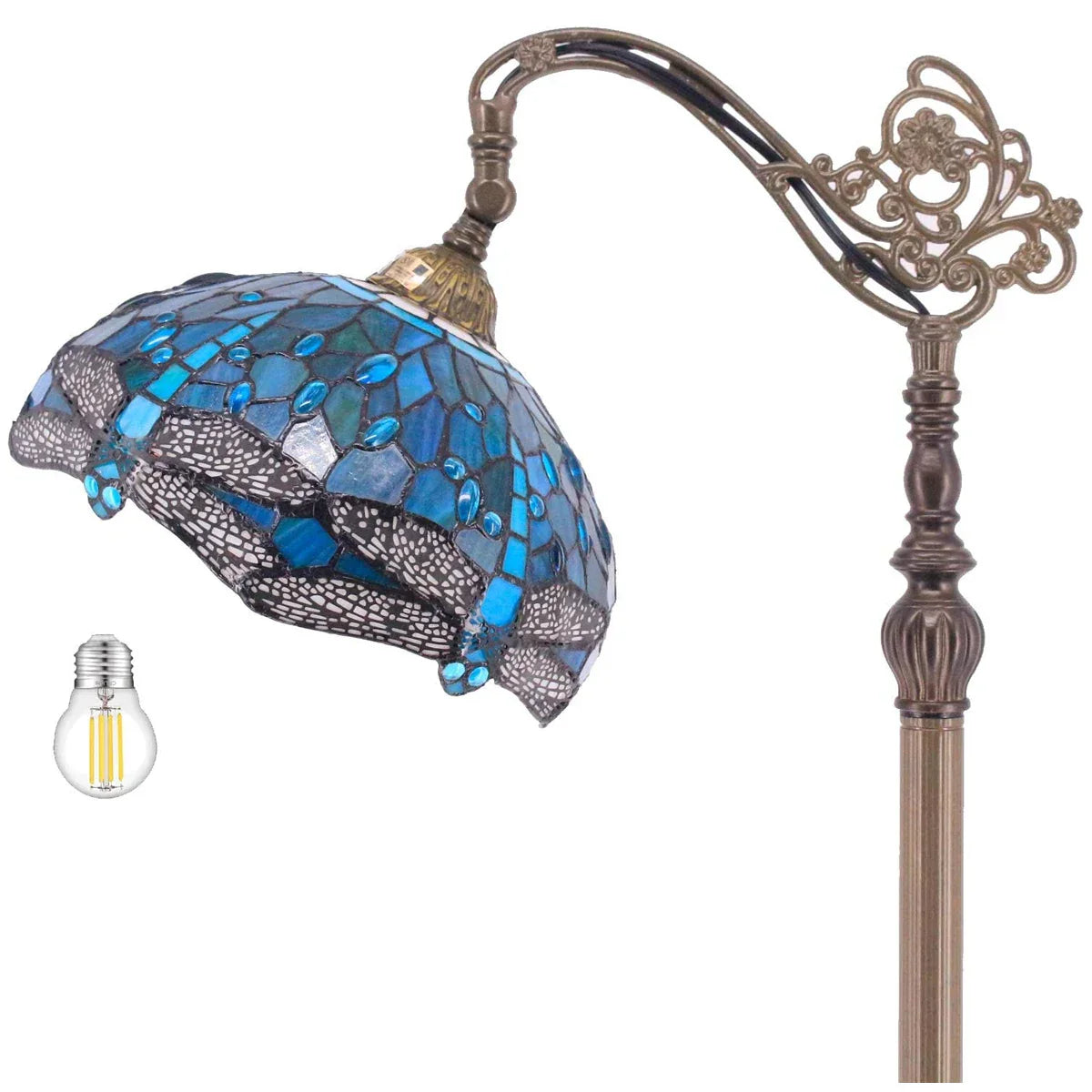 Glass artwork Libelle Floor Lamp