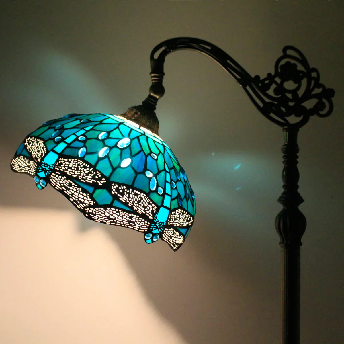 Glass artwork Libelle Floor Lamp